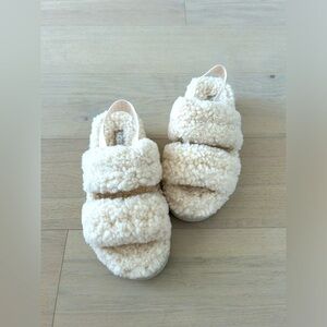 UGG Sherpa Sandal/Slipper with Elastic Strap